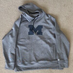 Men's Gray Hoodie with Bold Logo